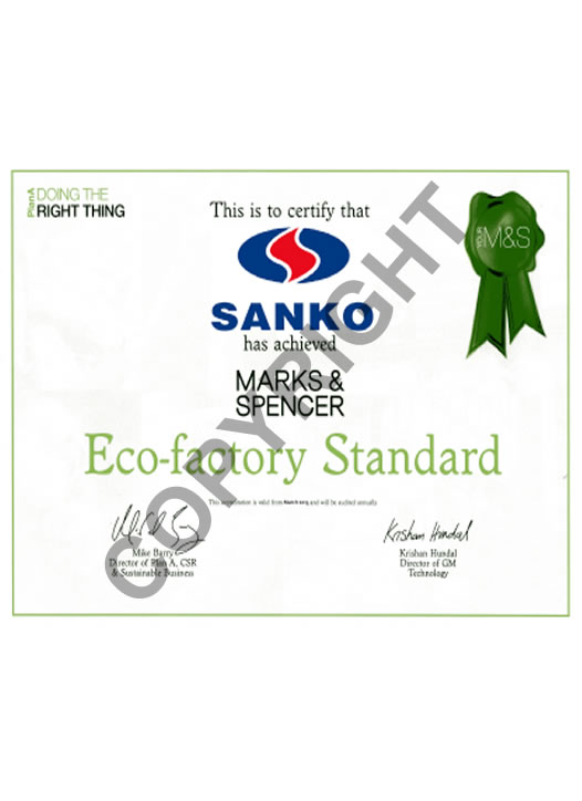 Marks and Spencer Eco-factory Standard